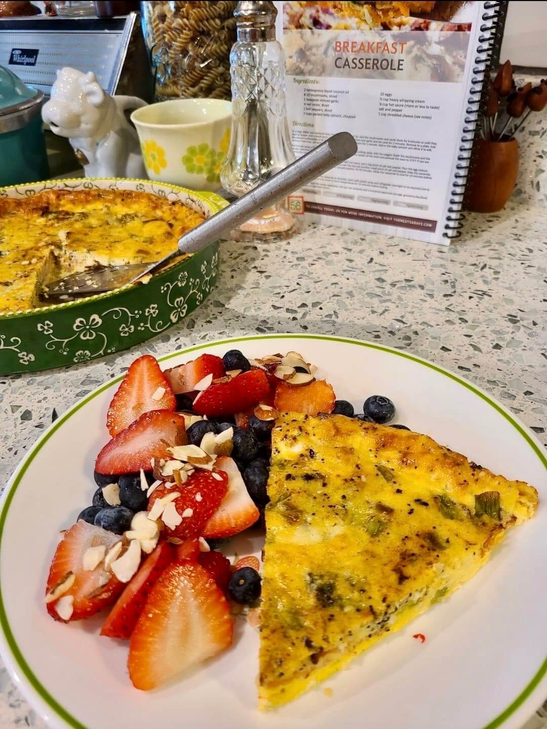 Breakfast Casserole & Berries